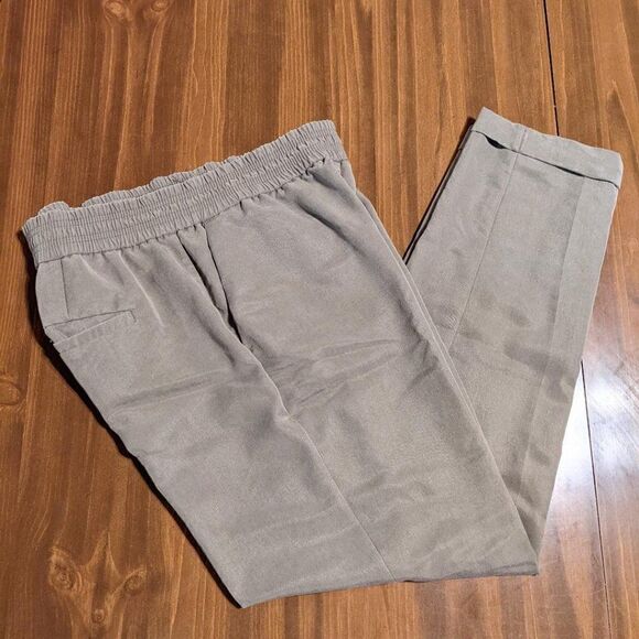 CHICO'S PULL-ON ELASTIC WAIST CUFFED TROUSERS - OLIVE - CHICO'S SIZE .5 - Picture 1 of 4